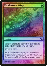 Viridescent Wisps  FOIL Shadowmoor MtG LP to NM
