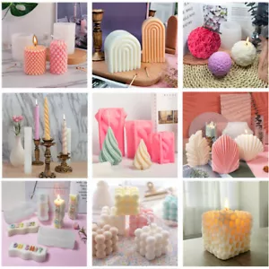 Candele fai da te stampi cera di soia stampi candela aromaterapia sapone stampi silicone - Foto 1 di 53