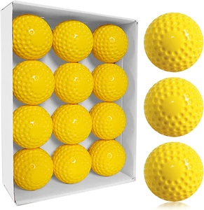 12 Pack Dimpled Baseballs 9-Inch Pitching Machine Baseballs Practice - Picture 1 of 7