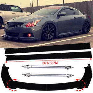 Front Bumper Lip Spoiler Splitter /Strut Rods/Side Skirt For Nissan Altima Sedan - Picture 1 of 14