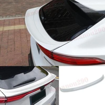 For Toyota Venza 2021 2022 2023 ABS White Rear Tail Trunk Door Spoiler Wing Lip - Image 1 of 4