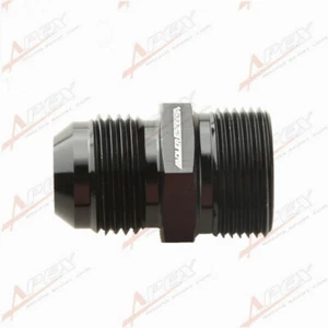Male -10AN 10AN AN10 Flare To M24 x 1.5 Metric Straight Fitting Black - Picture 1 of 6