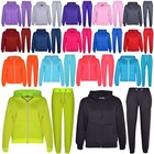 Kids Plain Tracksuit  Hoodie with Joggers  Jogging Sweatpants Girls  Boys Age 2-13
