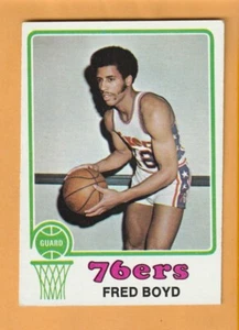 Fred Boyd Philadelphia 76ers 1973-74 Topps #91 Castori di Stato dell'Oregon - Foto 1 di 2
