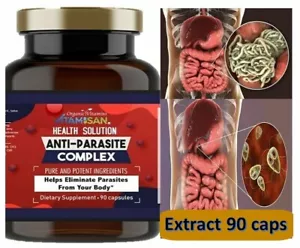 Intestinal Parasite Cleanse Detox Dietary Capsules Supports Digestion Natural 90 - Picture 1 of 6