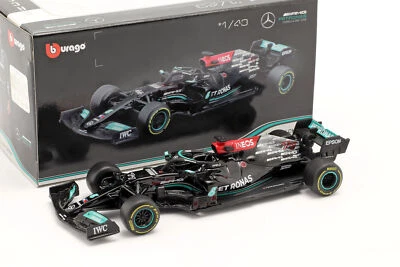 Mercedes AMG F1 W12 E Performance 2021 #77 Valtteri Bottas 1:43 Bburago 38038VB - Image 1 of 3