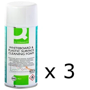 3 x tableau blanc et autres nettoyants de surface haute mousse plastique marques tenaces 400 ml - Photo 1/12