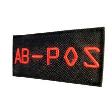 AB POS blood type Call of Duty COD tactical bordado parche hook patch