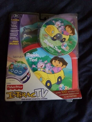 FIsher Price InteracTV DVD Based Learning System Dora the Explorer Rapido Tico - Image 1 of 4