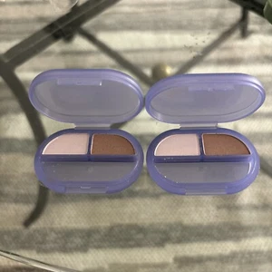 2 CLINIQUE High Impact Eyeshadow Duo Seashell Pink Fawn Satin .04 Oz. Travel - Picture 1 of 5