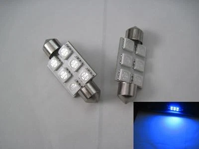 2 piezas Super Blue 6-5050 SMD 3 chips 5050 LED 36mm 6418 6411 Foto 1 de 4