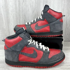 Vintage Nike Dunk High Ultraman Red Anthracite Navy Sz 12 317982-601 SB Sneakers - Picture 1 of 8
