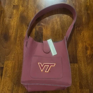 Virginia Tech Hokies VT Handtasche Beuteltasche Tasche Medium Modern Purse Maroon - Bild 1 von 12