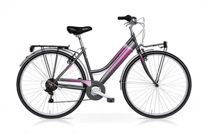 CITY BIKE SPEEDCROSS ANTARES 28 DONNA TY21 18V GRIGIO FUCSIA - Foto 1 di 1
