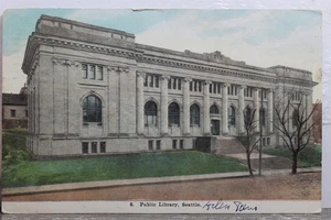 Washington WA Seattle Public Library Postkarte alte Vintage Karte Ansicht Standard PC - Bild 1 von 2