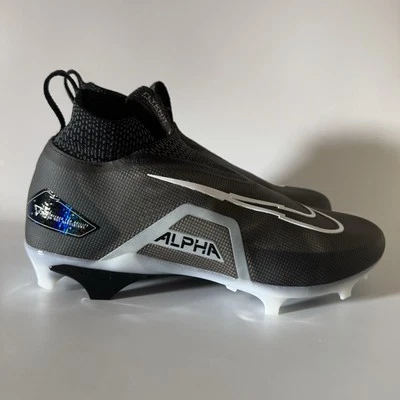 Nike Mens 11 WIDE Alpha Menace Elite 3 Football Cleats Black DH1350-001 NEW - Imagem 1 de 4