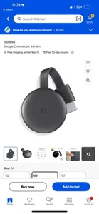 Google Chromecast 3rd Generation Charcoal GA00439-US Brand New Sealed - Picture 1 of 4