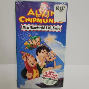 Alvin and the Chipmunks It's a Wonderful Life, Dave VHS Sealed - Picture 1 of 5