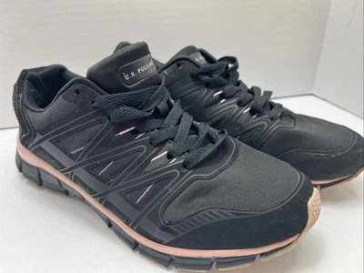 US Polo Assn. Zapatillas negras para mujer con cordones talla 8W Foto 1 de 4