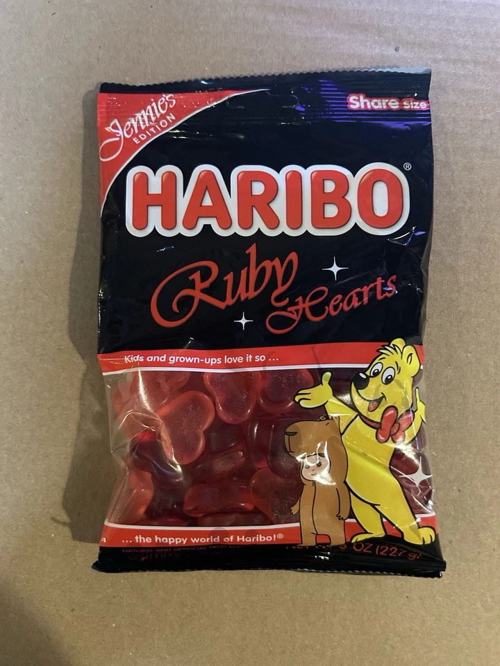 Haribo x Jennie Ruby Hearts (Jennie’s Edition) Share Size 8oz – Brand new sealed