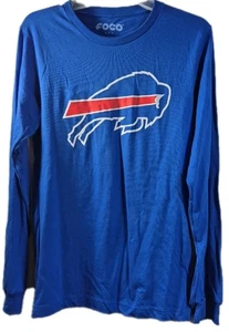 Buffalo Bills Long Sleeves T-Shirt Tee Blue Mens Small NFL TEAM FOCO NWOT W-Med - Picture 1 of 4