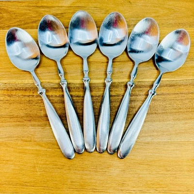 Hampton Silversmiths BISTRO 6 cucharas soperas cubiertos de acero inoxidable Foto 1 de 4