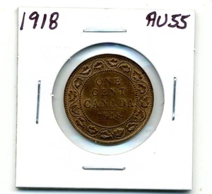 Canada. Large Cent. 1918 choice About Uncirculated red and brown - Picture 1 of 2