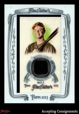 Mini reliquias con marco Topps Allen & Ginter 2013 #BB Brandon Belt camiseta usada en el juego Foto 1 de 2