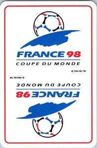 Francia 98, Pareja Du Monde, Copa del Mundo - Tarjeta de juego de intercambio individual - Fútbol Fútbol - Imagen 1 de 2