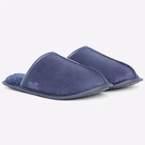 Crosshatch Tinuviel Mens Loungewear Comfort Casual Slippers Navy - Picture 1 of 2