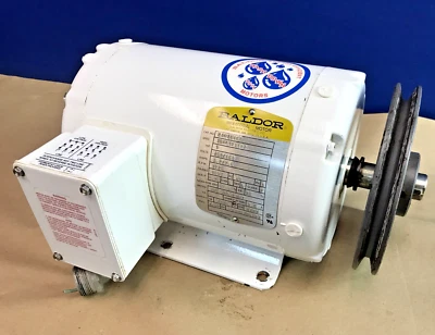 BALDOR WDM3546T Electric Motor 1 HP, 3PH, 60HZ, 230/460V, 1725 RPM, 143T, TENV - Image 1 of 4