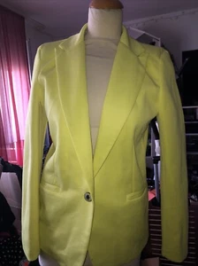 Klassischer Blazer, Viscose Elastan, Gelb, ZARA Woman M, Jacke - Bild 1 von 3
