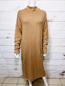 Pure Jill Womens Sweater Dress Size L Nutmeg Cowl Neck Long Sleeve - Picture 1 of 8