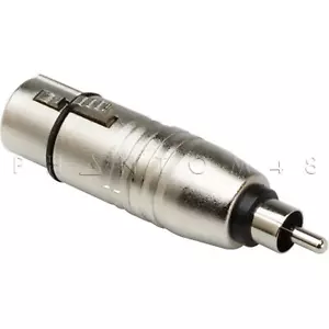 Adaptador conector desequilibrado Hosa Technology GXR-134 XLR hembra a RCA macho NUEVO - Imagen 1 de 2