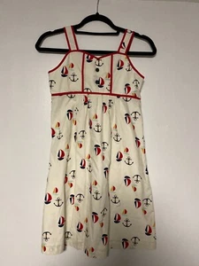 Hanna Anderson Girls Dress Nautical 150 NWT - Picture 1 of 3
