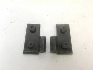 Jeep Wrangler CJ YJ 76-95 Lower Door Hinge Bracket Pair OEM Painted Black Bolts - Bild 1 von 1