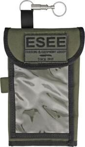 ESEE Logo OD Green Map Case w/ Rain Flap External Pockets Survival Pouch MAPCASE