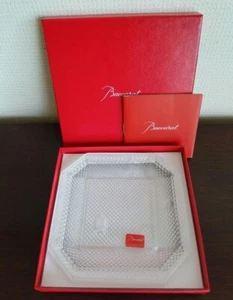 Baccarat Pampille Square Diamond Plate Unused Boxed - Picture 1 of 10