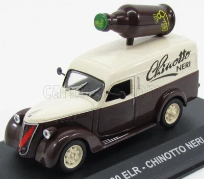 MODELLINO FURGONE STATICO FIAT 1100 ELR VAN 1951 CHINOTTO NERI BROWN IVORY 1/43 - Immagine 1 di 3