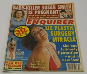 National Enquirer 2. April 1996 Liz Taylor, Teri Hatcher, Susan Smith - Bild 1 von 1