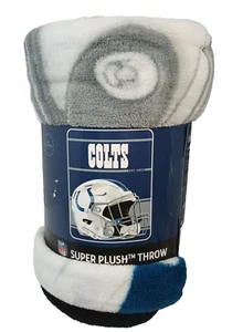 Manta de felpa Indianapolis Colts 46 X 60 pulgadas nueva - Imagen 1 de 4
