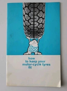 DUNLOP MOTOR CYCLE TYRES MOTORBIKE TIRE PAMPHLET GOLD SEAL VINTAGE BROCHURE K70 - Picture 1 of 6