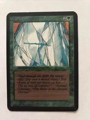 Wall of Ice X (1) Alpha - EX/NM *See Scans* 4RCards - Image 1 of 2