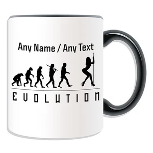 Personalised Gift Erotic Dance Mug Money Box Cup Evolution Design Art Music Band - Picture 1 of 21