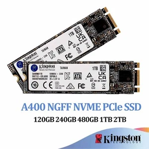Kingston SSD A400 NGFF 1 TB 2 TB 480 GB 2,5 pulgadas NVME PCle unidad de estado sólido PC lote - Imagen 1 de 10