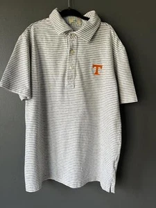 Hangin' Out Striped Polo Shirt with Tennessee Logo - Size 10 - Picture 1 of 6