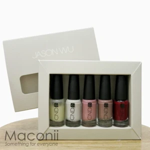 CND Jason Wu Nail Polish Set Off-White Nude Neutral Red Creme Texture Effect LE - Picture 1 of 4