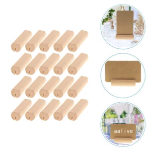 20 Pcs Dekorationen Aus Holzspänen Büro Hochzeit Tischkarten Basis - Bild 1 von 12