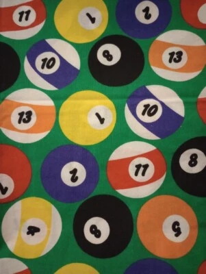 пул мяч бильярд весело ткани длина изделия 20 x 6 дюймов новый - Изображение 1 из 2