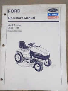 Ford New Holland LS35-14H Yard Tractor Operators Manual, 1993 Edition - Picture 1 of 8